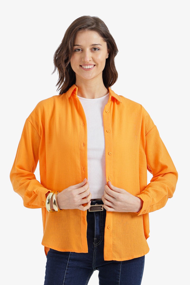 Clue Dropped-Shoulder Relaxed Shirt - Image 1